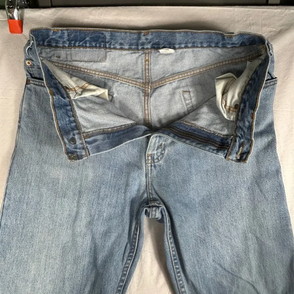 Levi's 505 Regular Fit Men's Jeans - 36x30 - Authentic Worn Vintage Wash Denim